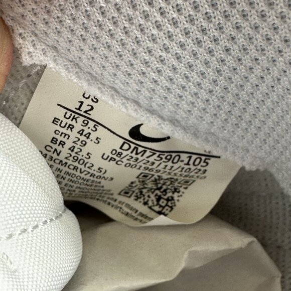 Nike Court Legacy Women's size 12 White Violet Platform Shoes DM7590-105 - Picture 8 of 8